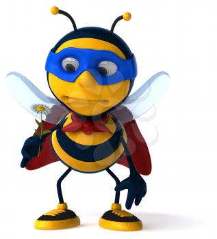 Fun bee - 3D Illustration