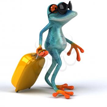 Fun frog - 3D Illustration