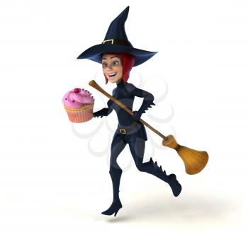 Sexy witch - 3D Illustration