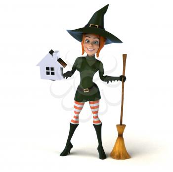 Sexy witch - 3D Illustration