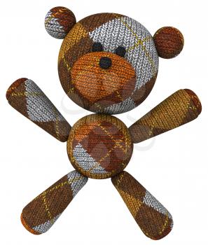 Royalty Free 3d Clipart Image of a Teddy Bear