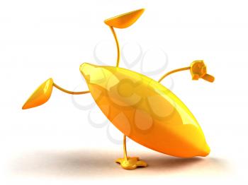 Royalty Free 3d Clipart Image of a Banana