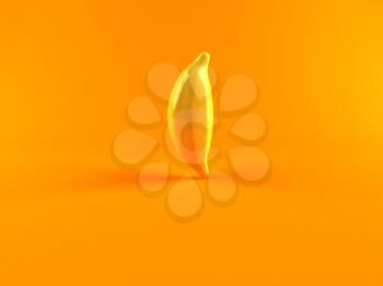 Royalty Free 3d Clipart Image of a Banana