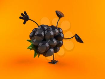 Royalty Free 3d Clipart Image of a Blackberry