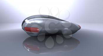 Royalty Free 3d Clipart Image of a Computer Mouse