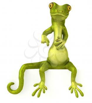 Royalty Free 3d Clipart Image of a Gecko