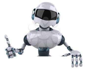 Royalty Free 3d Clipart Image of a Robot