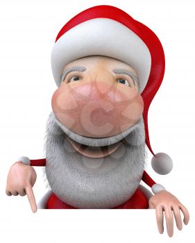 Royalty Free 3d Clipart Image of Santa