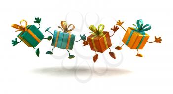 Royalty Free 3d Clipart Image of Gifts