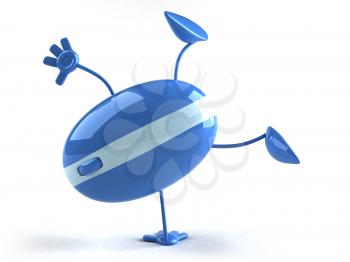 Royalty Free 3d Clipart Image of a Computer Mouse