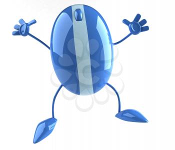 Royalty Free 3d Clipart Image of a Computer Mouse