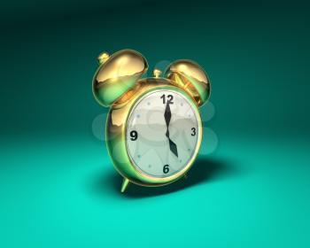 Royalty Free 3d Clipart Image of an Alarm Clock