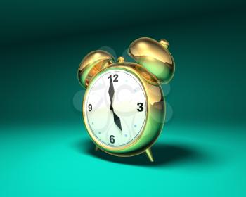 Royalty Free 3d Clipart Image of an Alarm Clock