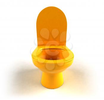 Royalty Free 3d Clipart Image of a Toilet