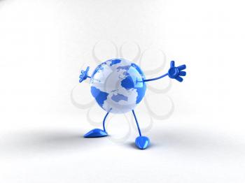 Royalty Free 3d Clipart Image of a Globe