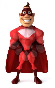 Royalty Free Clipart Image of a Superhero