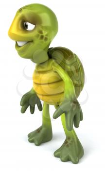 Royalty Free 3d Clipart Image of a Turtle