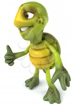 Royalty Free 3d Clipart Image of a Turtle