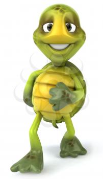 Royalty Free 3d Clipart Image of a Turtle