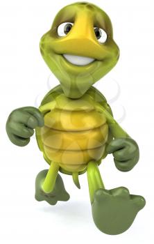 Royalty Free 3d Clipart Image of a Turtle