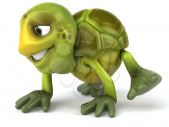 Royalty Free 3d Clipart Image of a Turtle