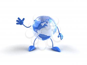 Royalty Free 3d Clipart Image of a Globe