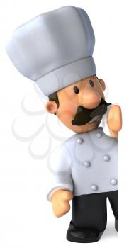 Royalty Free Clipart Image of a Chef