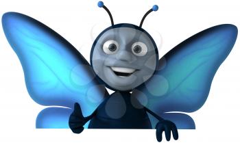 Royalty Free Clipart Image of a Butterfly