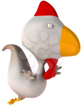 Royalty Free Clipart Image of a Chicken