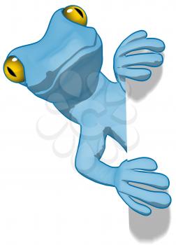 Royalty Free Clipart Image of a Gecko