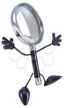 Royalty Free Clipart Image of a Magnifying Glass