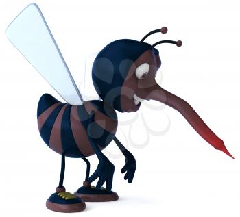 Royalty Free Clipart Image of a Mosquito