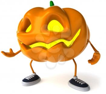 Royalty Free Clipart Image of a Jack-o-Lantern