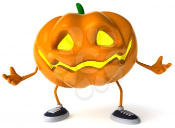 Royalty Free Clipart Image of a Jack-o-Lantern