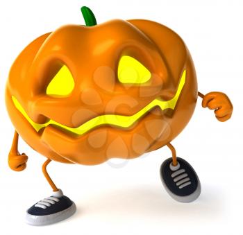 Royalty Free Clipart Image of a Jack-o-Lantern