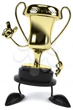 Royalty Free Clipart Image of a Trophy