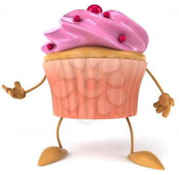 Royalty Free Clipart Image of a Cupcake