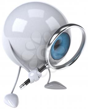 Royalty Free Clipart Image of an Eyeball