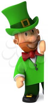 Royalty Free Clipart Image of a Leprechaun