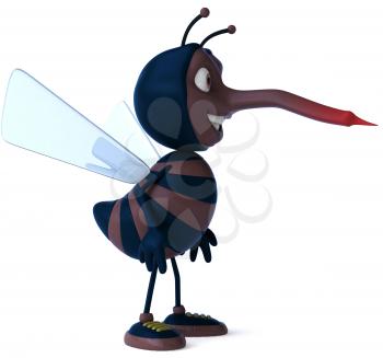 Royalty Free Clipart Image of a Mosquito