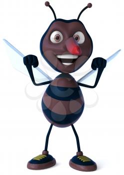 Royalty Free Clipart Image of a Mosquito