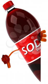 Royalty Free Clipart Image of a Soda