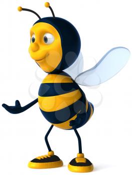 Royalty Free Clipart Image of a Bee