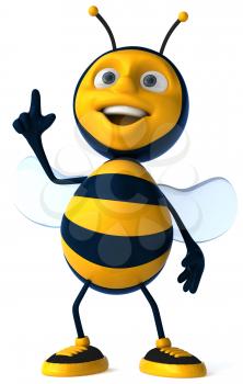 Royalty Free Clipart Image of a Bee