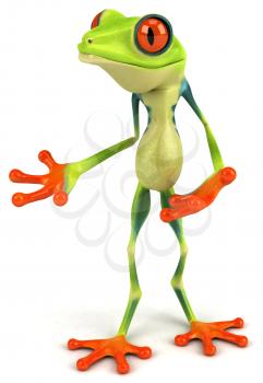 Royalty Free Clipart Image of a Frog