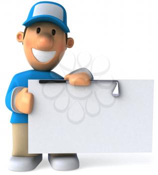 Royalty Free Clipart Image of a Golfer