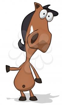 Royalty Free Clipart Image of a Horse