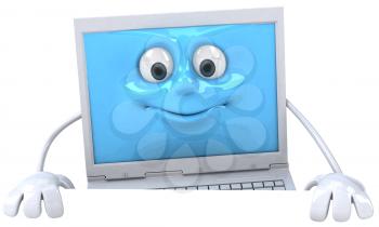 Royalty Free Clipart Image of a Laptop