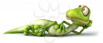 Royalty Free Clipart Image of a Lizard