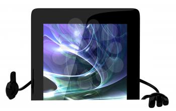 Royalty Free Clipart Image of a Tablet